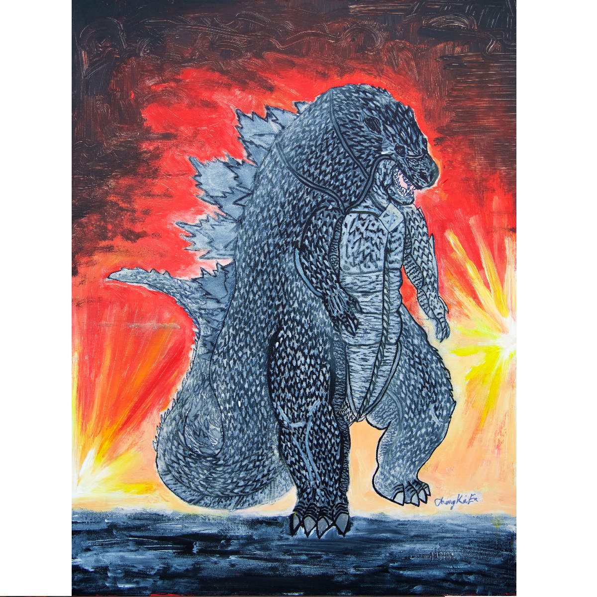 Fiery Godzilla