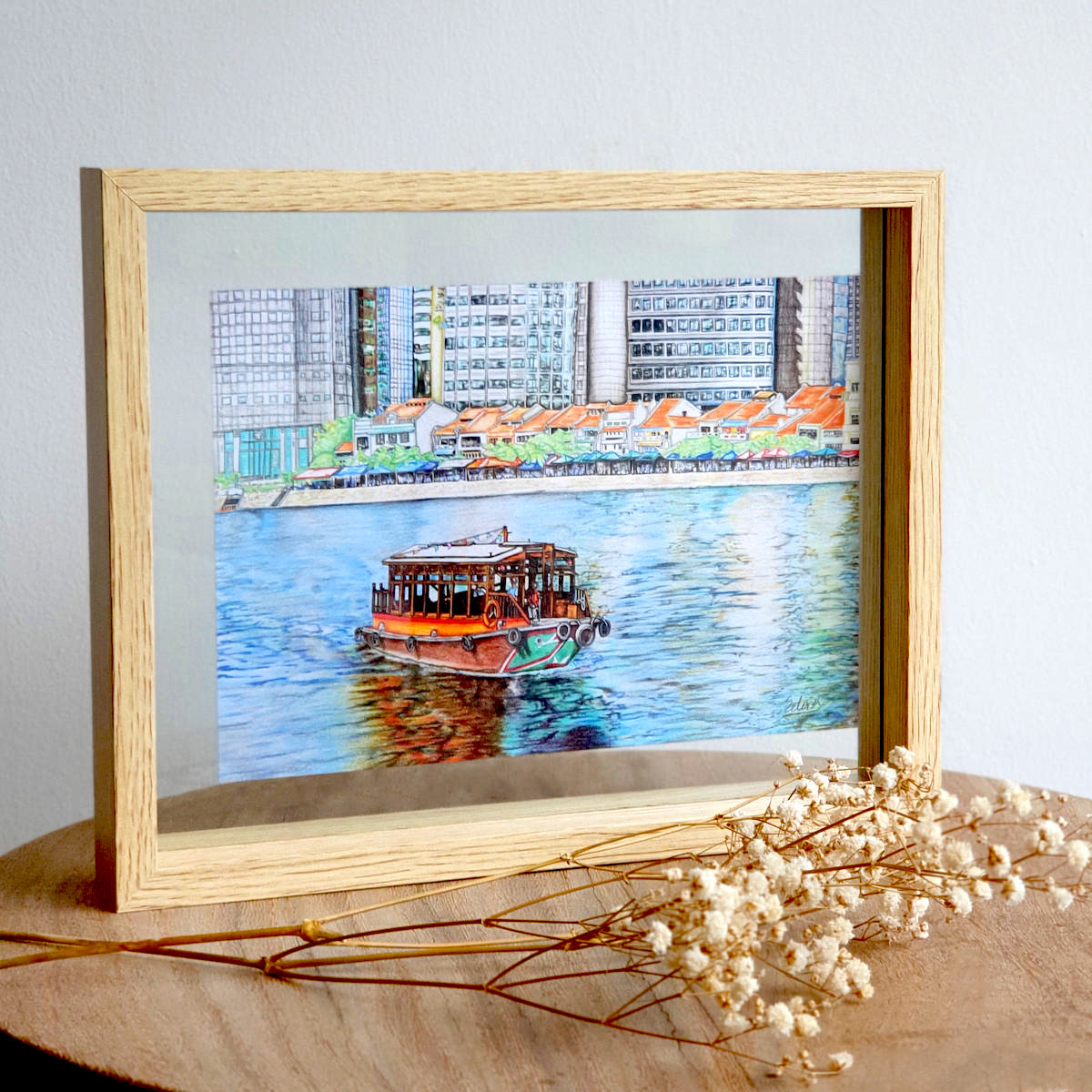 A5 Floating Frame - Singapore River